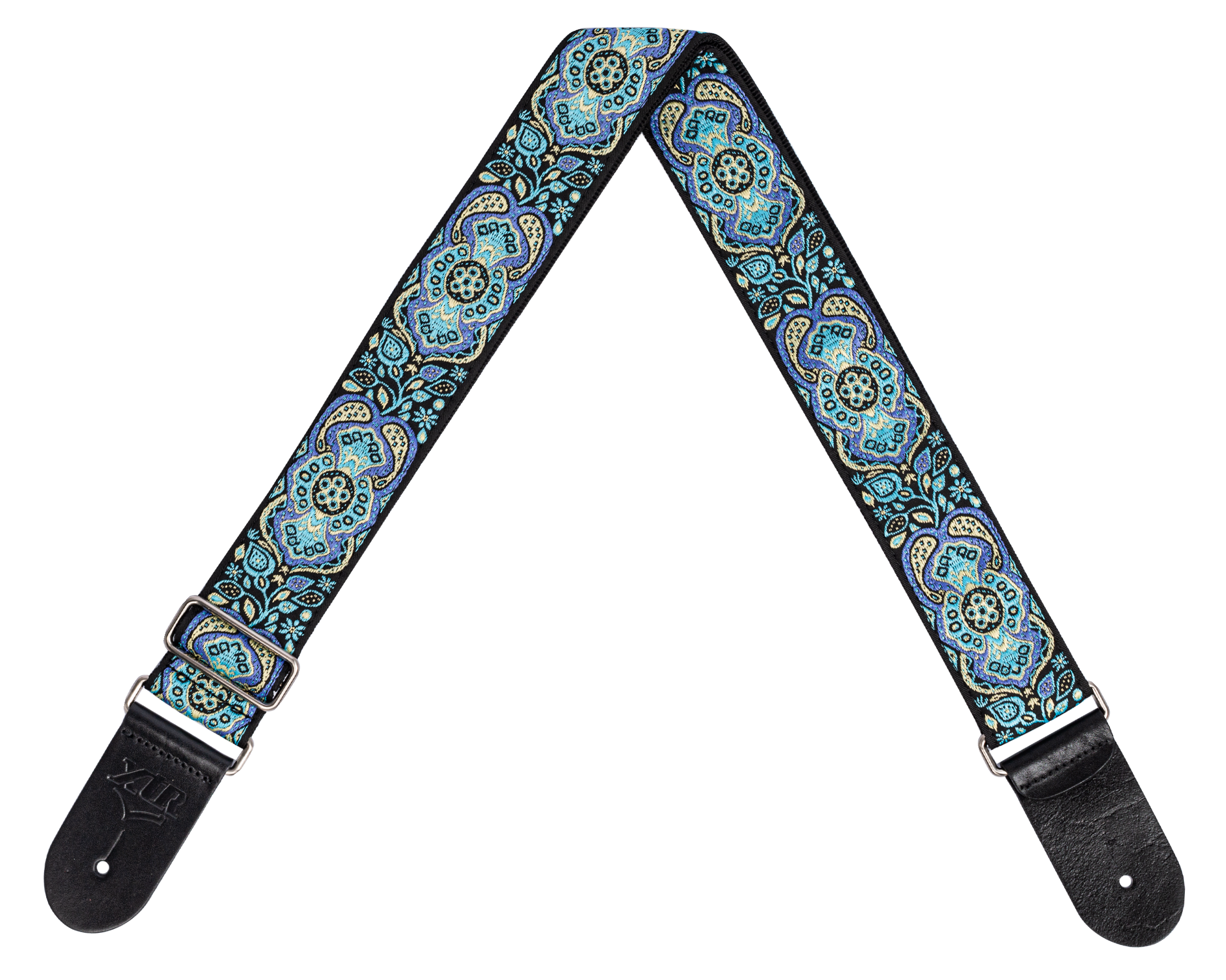 XTR | LS345 | Vintage Jacquard Weave Guitar Strap | Vintage Blue XTR | LS345 | Vintage Jacquard Weave Guitar Strap | Vintage Blue